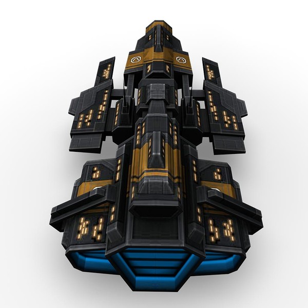 3d ship space battleship model - space_battleship_3.rar by Angryfly