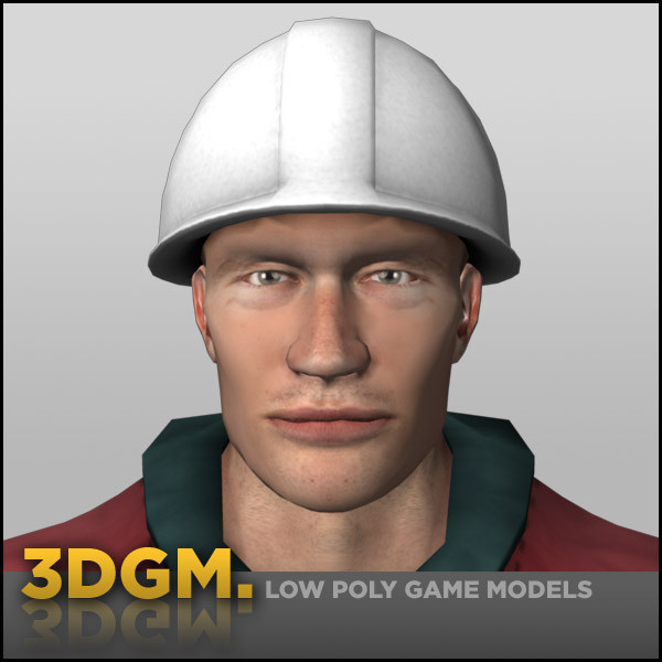 construction worker work 3d obj - construction worker 3DGM by 3D Game Models