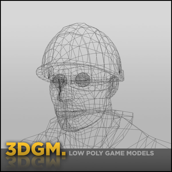 construction worker work 3d obj - construction worker 3DGM by 3D Game Models
