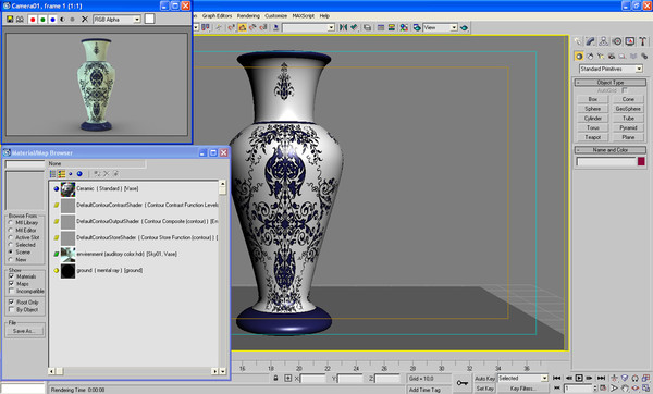 decoratif vase c4d - Decoratif Vase Ornemental Style by POPA_3D