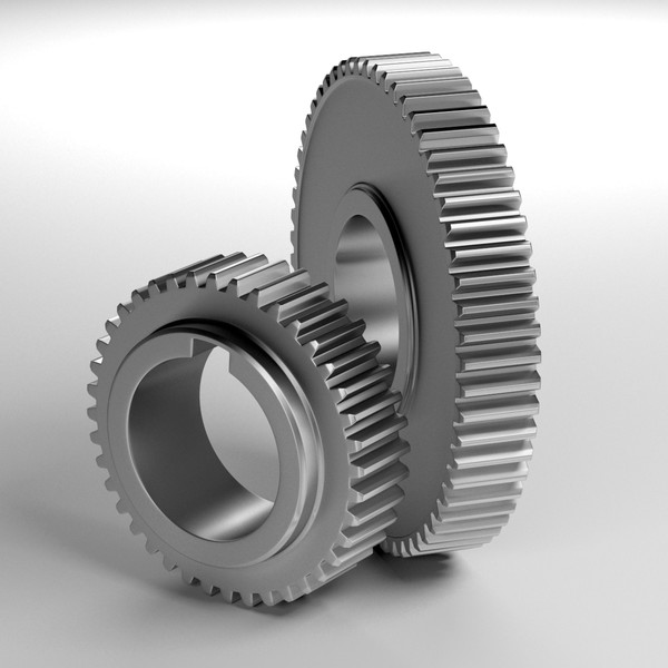 free 2 gears 3d model - 2 Gears by NRG_3D