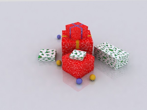 free christmas presents 3d model - Christmas Presents by TheFOL