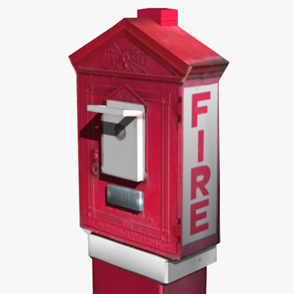 alarm box 3d max - Fire Box... by Mickey Models