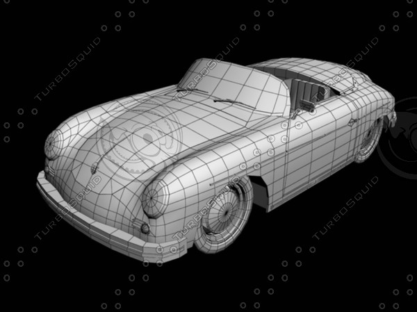 3d porsche 356a speedster 1957 - Porsche 356A speedster 1957 by desmonster