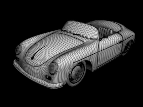 3d porsche 356a speedster 1957 - Porsche 356A speedster 1957 by desmonster