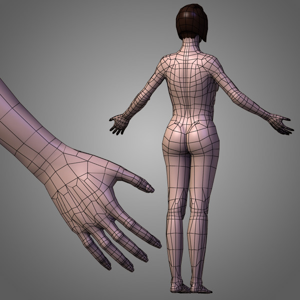 female body 3d model - Female Body by leo3Dmodels
