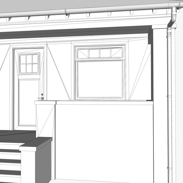 3d craftsman bungalow home house - Craftsman Bungalow... by chaosfractal