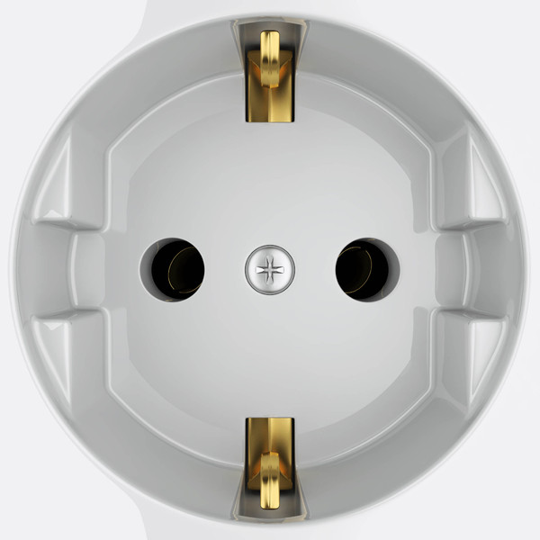 3d power socket model - AC Power Socket (Schuko CEE 7/4) by RicardoAfonso