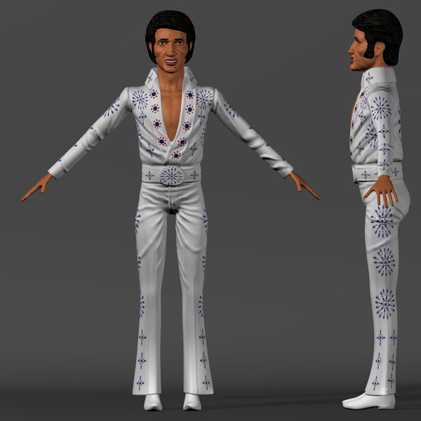 elvis presley 3d 3ds - Elvis by novaart