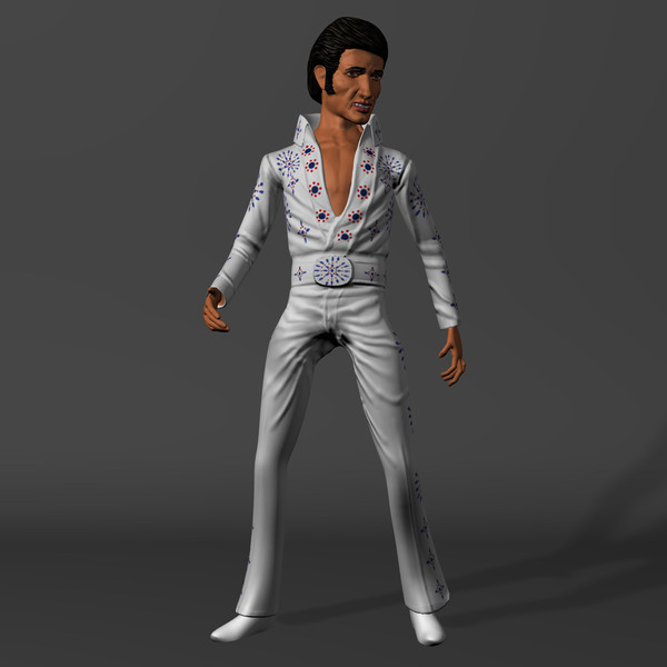 elvis presley 3d 3ds - Elvis by novaart