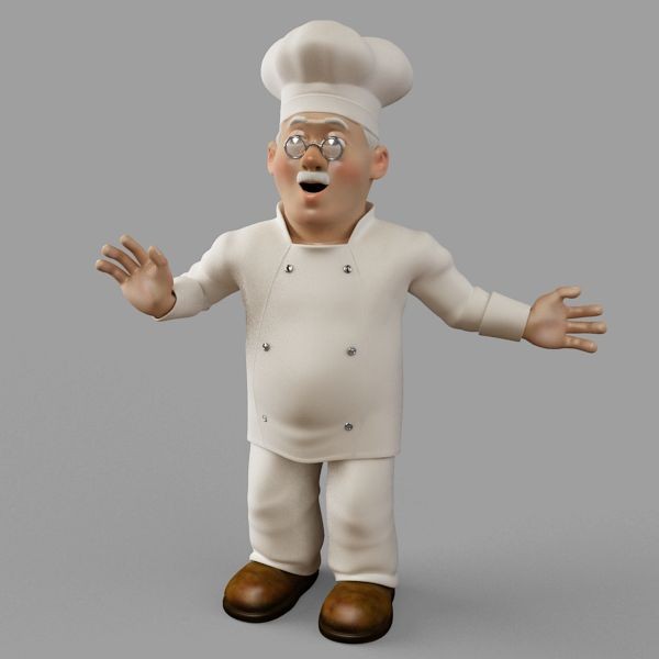 3d model chef - Chef by makeionesco