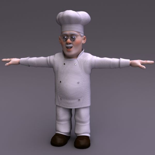 3d model chef - Chef by makeionesco