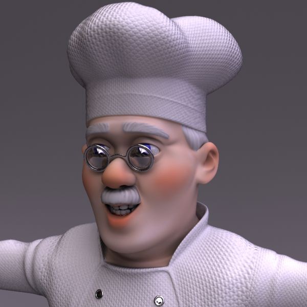 3d model chef - Chef by makeionesco