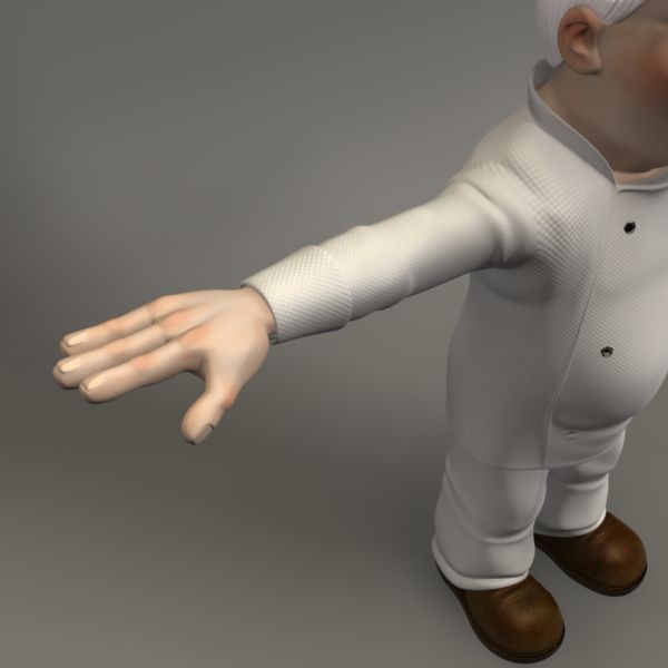 3d model chef - Chef by makeionesco