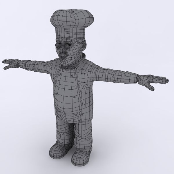 3d model chef - Chef by makeionesco