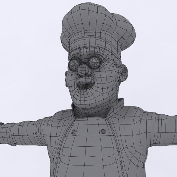 3d model chef - Chef by makeionesco