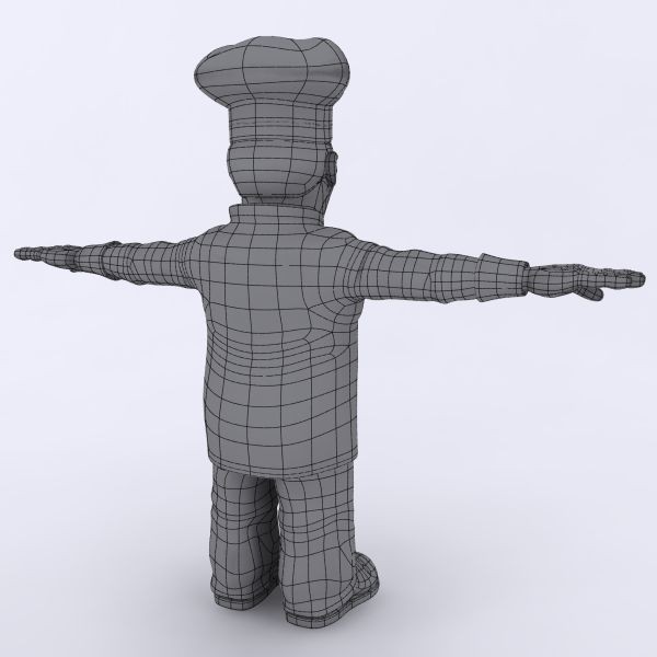 3d model chef - Chef by makeionesco