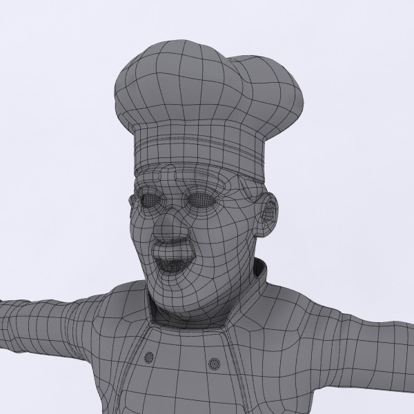 3d model chef - Chef by makeionesco
