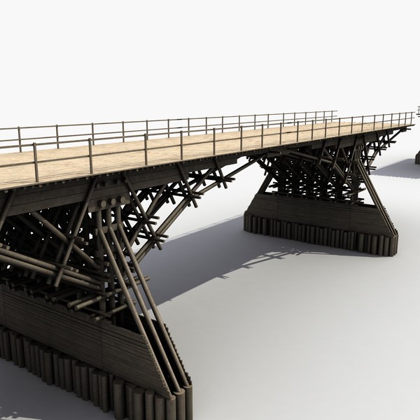 3d max wooden bridge - Wooden Bridge by 3D Graphics