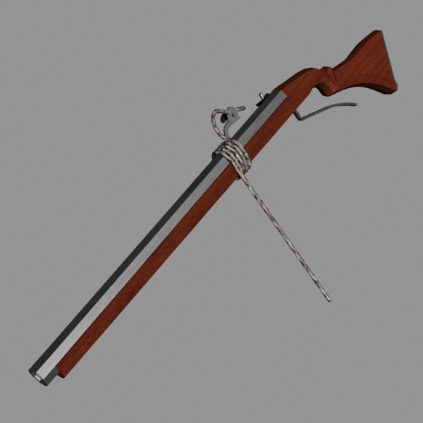 3d matchlock arquebus model - Matchlock Arquebus by mostlysquare