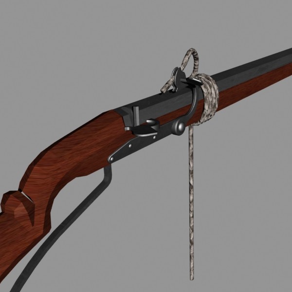 3d matchlock arquebus model - Matchlock Arquebus by mostlysquare