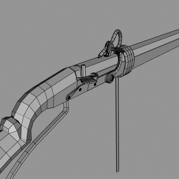 3d matchlock arquebus model - Matchlock Arquebus by mostlysquare