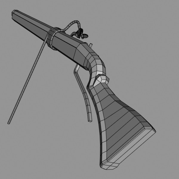 3d matchlock arquebus model - Matchlock Arquebus by mostlysquare