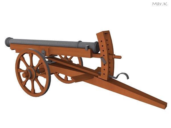 cannon leonardo vinci 3d 3ds - Cannon by Mar.K