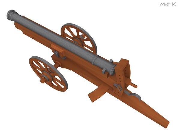 cannon leonardo vinci 3d 3ds - Cannon by Mar.K
