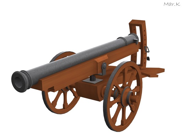 cannon leonardo vinci 3d 3ds - Cannon by Mar.K