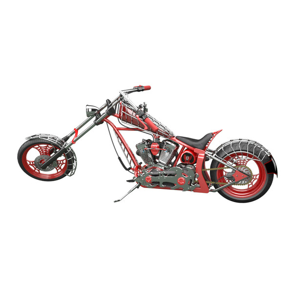 3d custom chopper bike 2 - Custom Chopper Bike 2 by android99