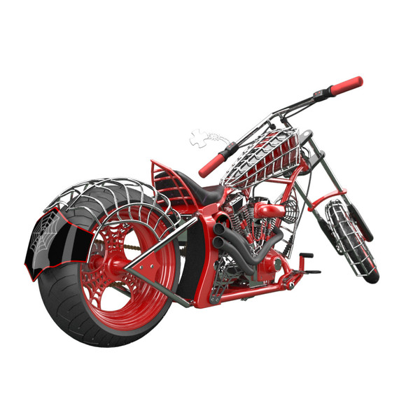 3d custom chopper bike 2 - Custom Chopper Bike 2 by android99