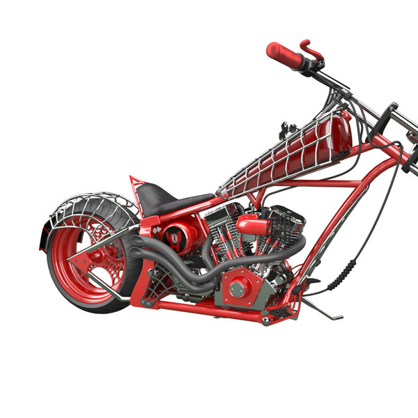 3d custom chopper bike 2 - Custom Chopper Bike 2 by android99