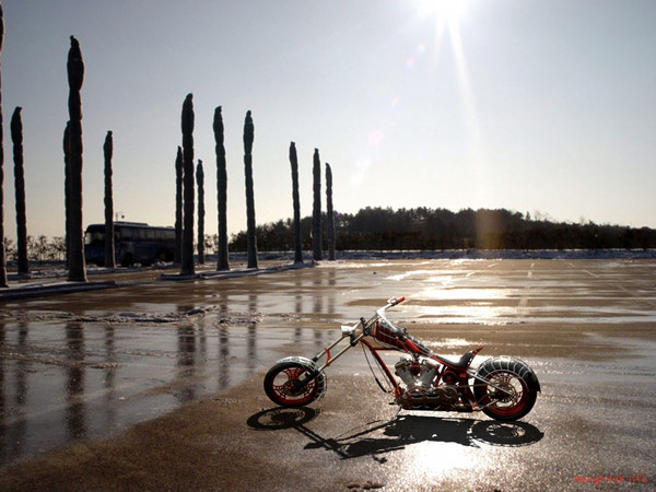 3d custom chopper bike 2 - Custom Chopper Bike 2 by android99