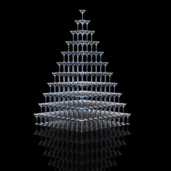 3d model martini - christmas tree - Martini - Christmas Tree by dimosbarbos