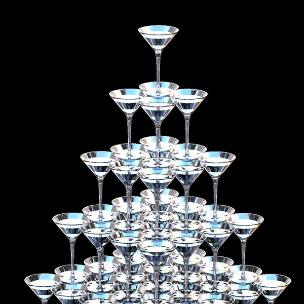 3d model martini - christmas tree - Martini - Christmas Tree by dimosbarbos