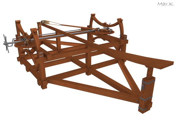 3ds max ballista leonardo da - Ballista by Mar.K