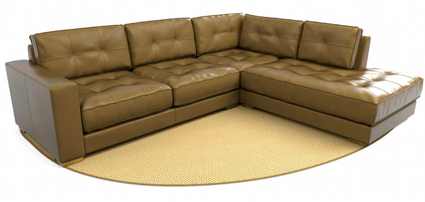 3d sectional corner sofa - Sectional corner sofa (tr222) by btbt