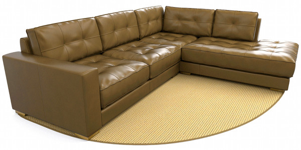 3d sectional corner sofa - Sectional corner sofa (tr222) by btbt