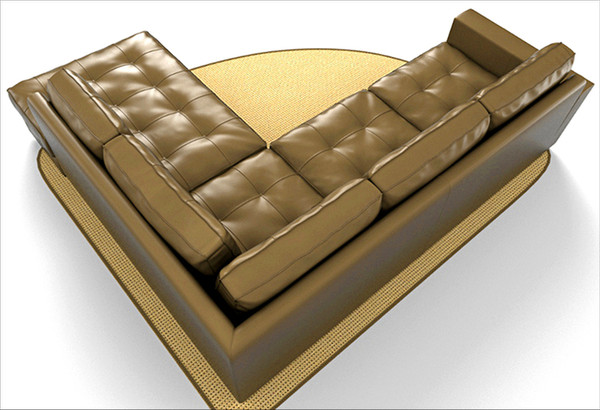 3d sectional corner sofa - Sectional corner sofa (tr222) by btbt