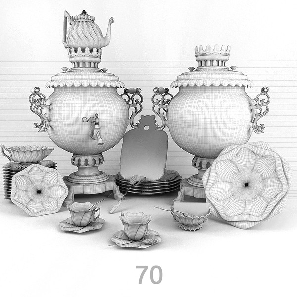 porcelain tea max - Porcelain Tea Russian samovar by FoxCat
