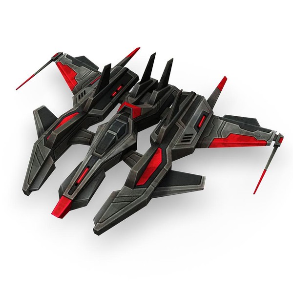 6 dark fighters 3d model - 6_dark_fighters.rar by Angryfly