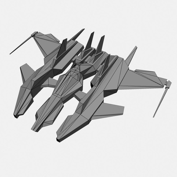 6 dark fighters 3d model - 6_dark_fighters.rar by Angryfly