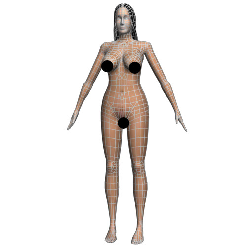 asian woman body 3d model - Asian Woman by indra_p