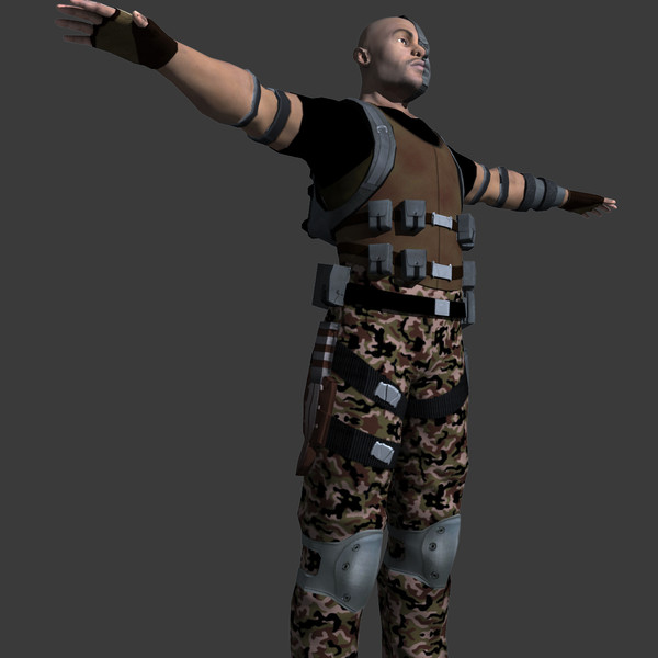 soldier games 3d obj - Soldier by ignisfatuus