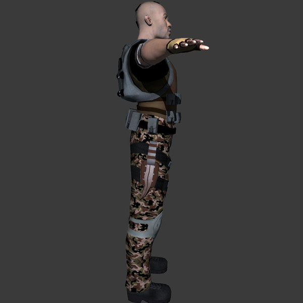 soldier games 3d obj - Soldier by ignisfatuus