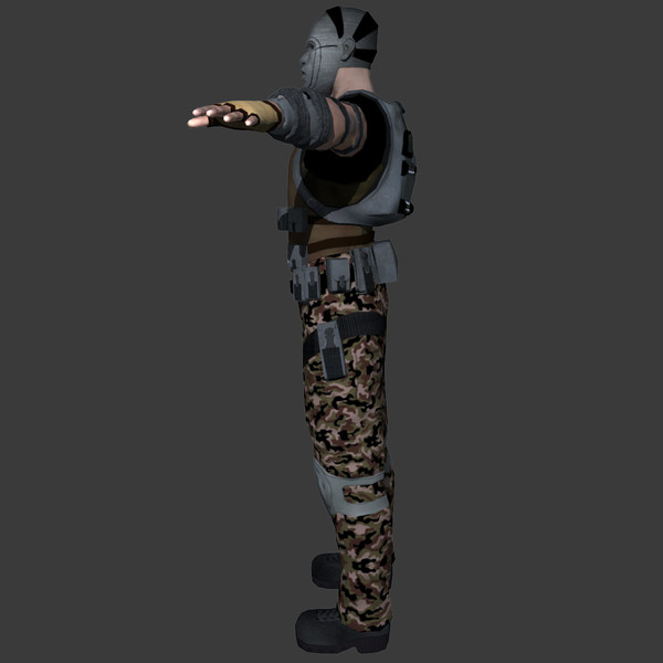 soldier games 3d obj - Soldier by ignisfatuus