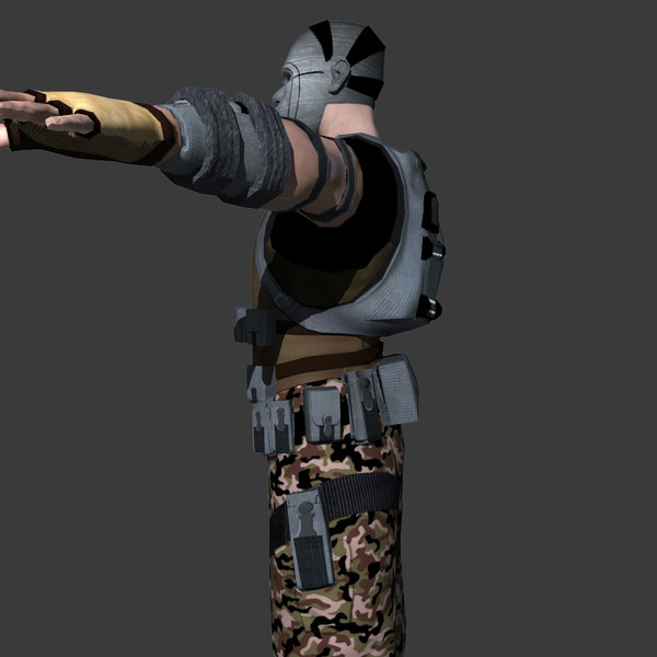 soldier games 3d obj - Soldier by ignisfatuus