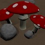 toadstool mushroom obj