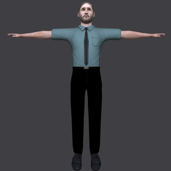 office worker 3d model - Office Worker by ignisfatuus